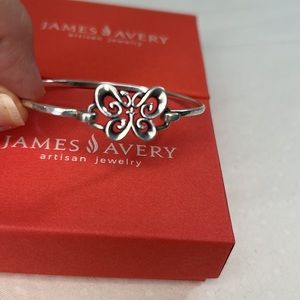 James Avery Butterfly Hook On Bracelet Sterling Silver with Box and Card